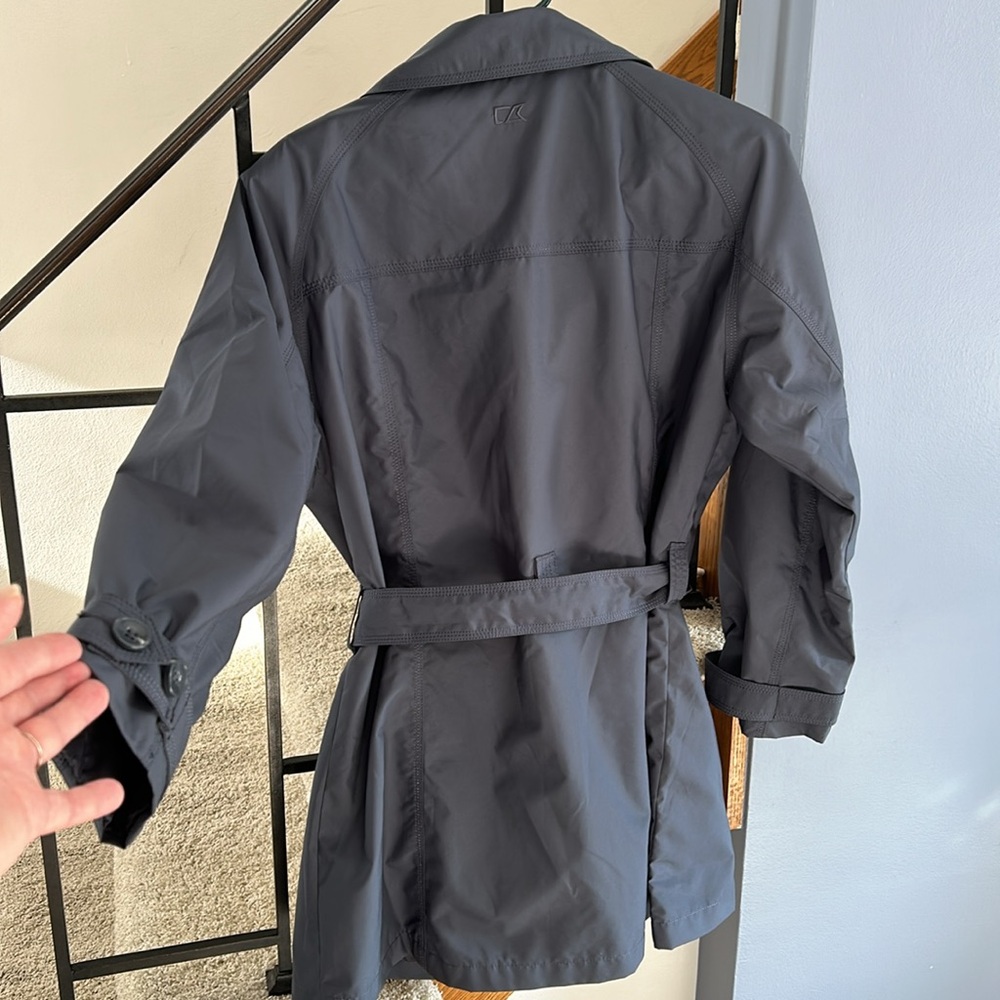 NWOT SZ Large Packers Spring Short Trench Coat 🧥 - Picture 3 of 5